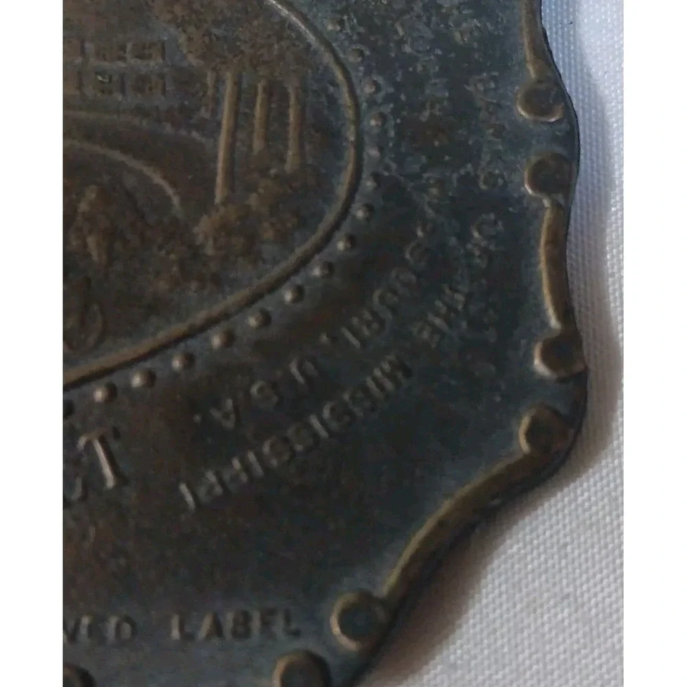 Vtg Southern Comfort Whiskey Belt Buckle Under Your Belt 70s Advertising‎ Promo